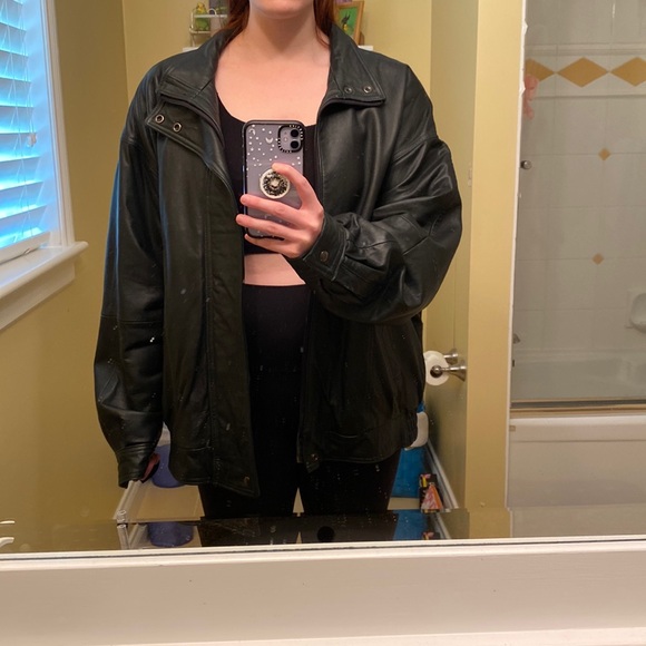 90s Vintage Men’s Genuine Leather Jacket - Picture 9 of 9